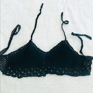 Hollow Out Crochet Halter Top